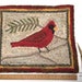 Rug Hooking PATTERN, Red Cardinal 10