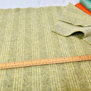 Glow Worm Green, a mill dyed wool fabric for rug hooking and applique, W536, celery green, spring green