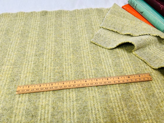 Glow Worm Green, a mill dyed wool fabric for rug hooking and applique, W536, celery green, spring green