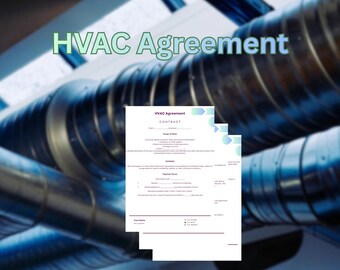 HVAC-servicecontract: overeenkomst verwarming en airconditioning, afdrukbare pdf