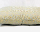 Eden Antique - Blue Green and Gold Pillow Cover - Decorative Pillow Cover - Accent Pillow