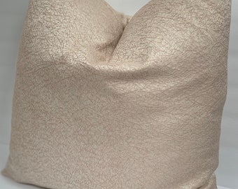20” Pink Throw Pillow Covers - Allover Swirl Pattern - Pink - Beige