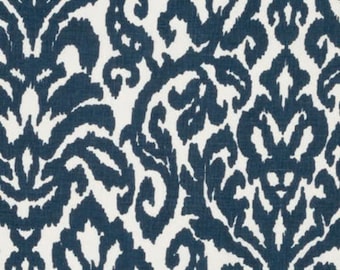 16” Blue White Batik Pillow Covers - Robert Allen - Soul Search - Batik Blue - White
