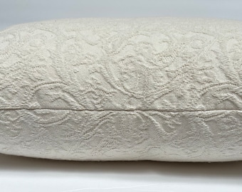 18” Matelasse Pillow Covers - White - Cream - Designer Pillow Cover