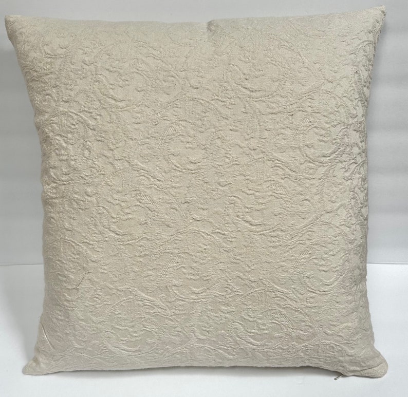 18 Matelasse Pillow Cover White Cream Designer Pillow Cover Etsy