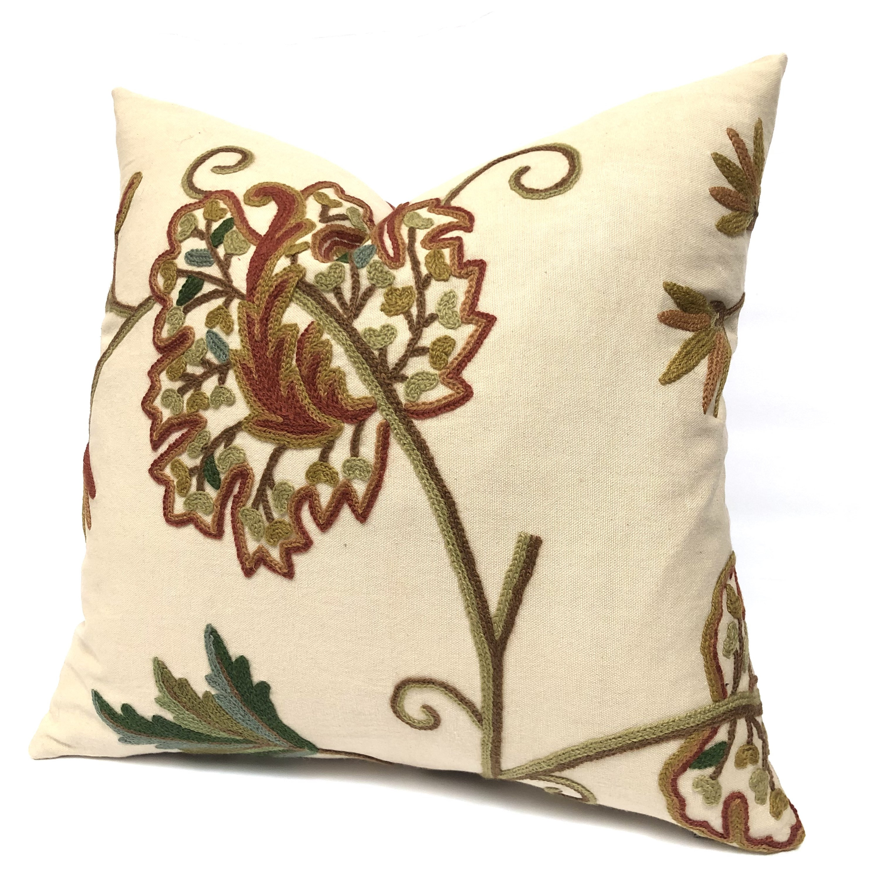 Crewel Embroidery Abstract Decorative Cushion Throw Pillow Covers 18 x –  THE AFRICAN HOME GOODS