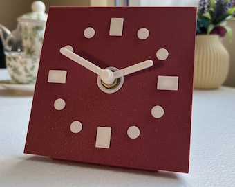 Reloj de escritorio minimalista y elegante: decoración moderna para el hogar y la oficina con PLA impreso en 3D
