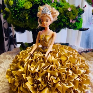 Green Quinceanera Doll Cake Topper - Etsy