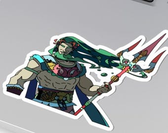 Hades II Poseidon Vinyl Sticker For Laptops, Journals, and Water Bottles