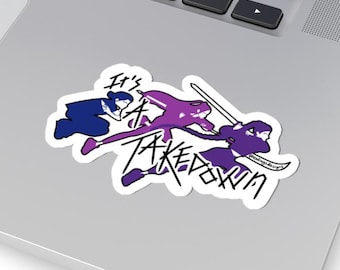 Kpop Demon Hunters Takedown Sticker For Laptops, Journals, and Water Bottles