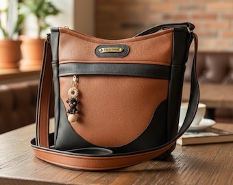 Sac à bandoulière en ébène - Patron PDF