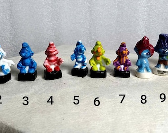 Vintage Smurfs French Feves – Miniature Porcelain Figurines (Pick Your Character)
