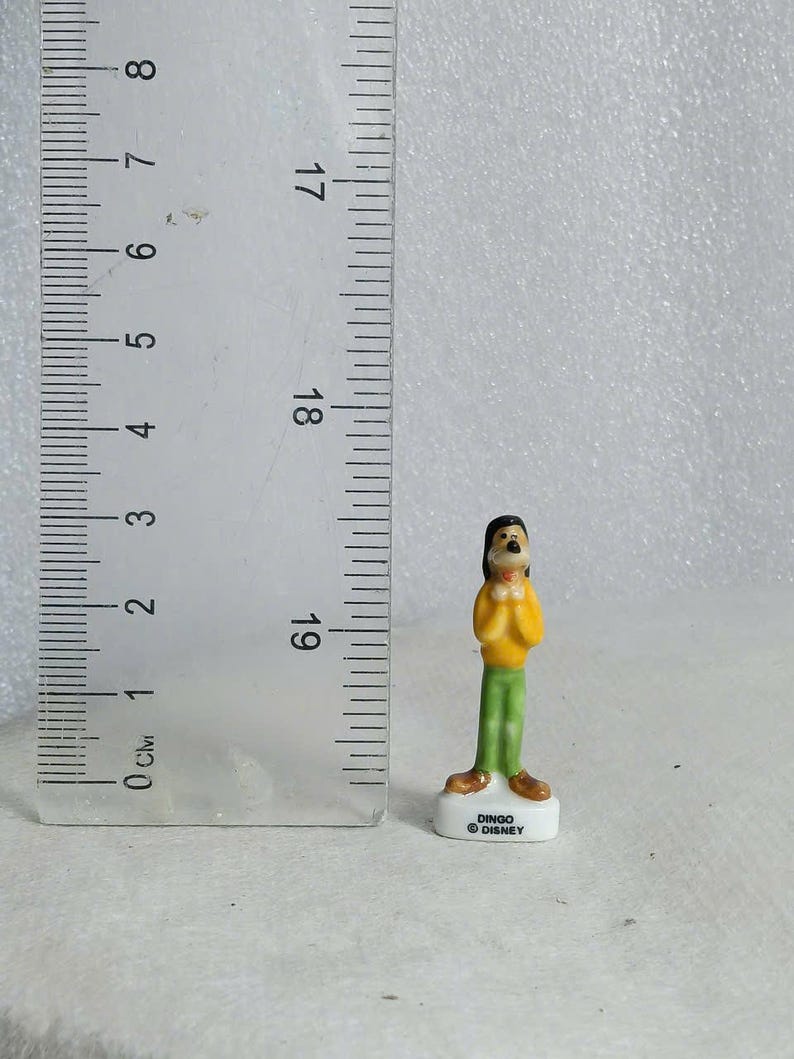 French Fèves Porcelain Miniatures: Vintage Mickey Mouse, Cendrillon, Pat Hibulaire Figures 14