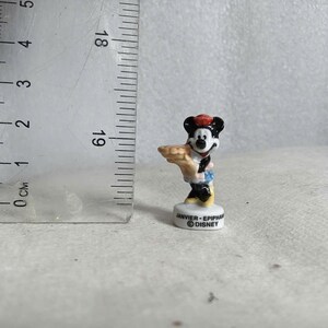 French Fèves Porcelain Miniatures: Vintage Mickey Mouse, Cendrillon, Pat Hibulaire Figures 11