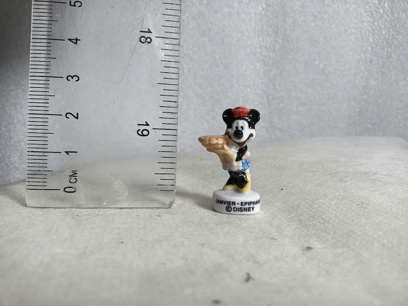 French Fèves Porcelain Miniatures: Vintage Mickey Mouse, Cendrillon, Pat Hibulaire Figures 11