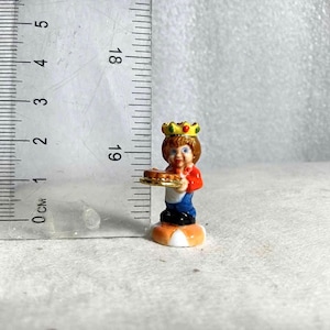 French Fèves Porcelain Miniatures: Vintage Mickey Mouse, Cendrillon, Pat Hibulaire Figures 1