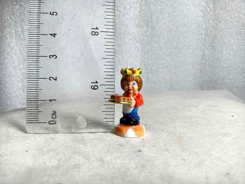 French Fèves Porcelain Miniatures: Vintage Mickey Mouse, Cendrillon, Pat Hibulaire Figures 1