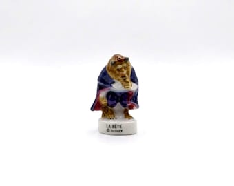 Vintage French Feve - Disney La Bête (The Beast) - Rare Porcelain Miniature