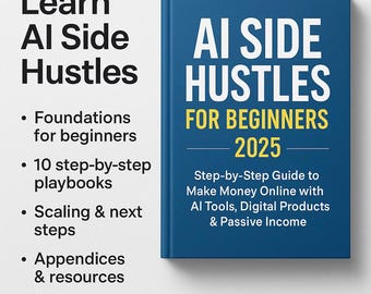 50 ideas para generar ingresos secundarios con IA (eBook) / Guía digital de negocios e ingresos pasivos de ChatGPT (PDF)