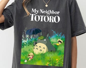 Forest Spirit Totoro Tee, Studio Ghibli Shirt, Japanese Anime Gifts