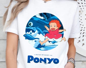 Ponyo T-Shirt, Whimsical Ocean Art Tee