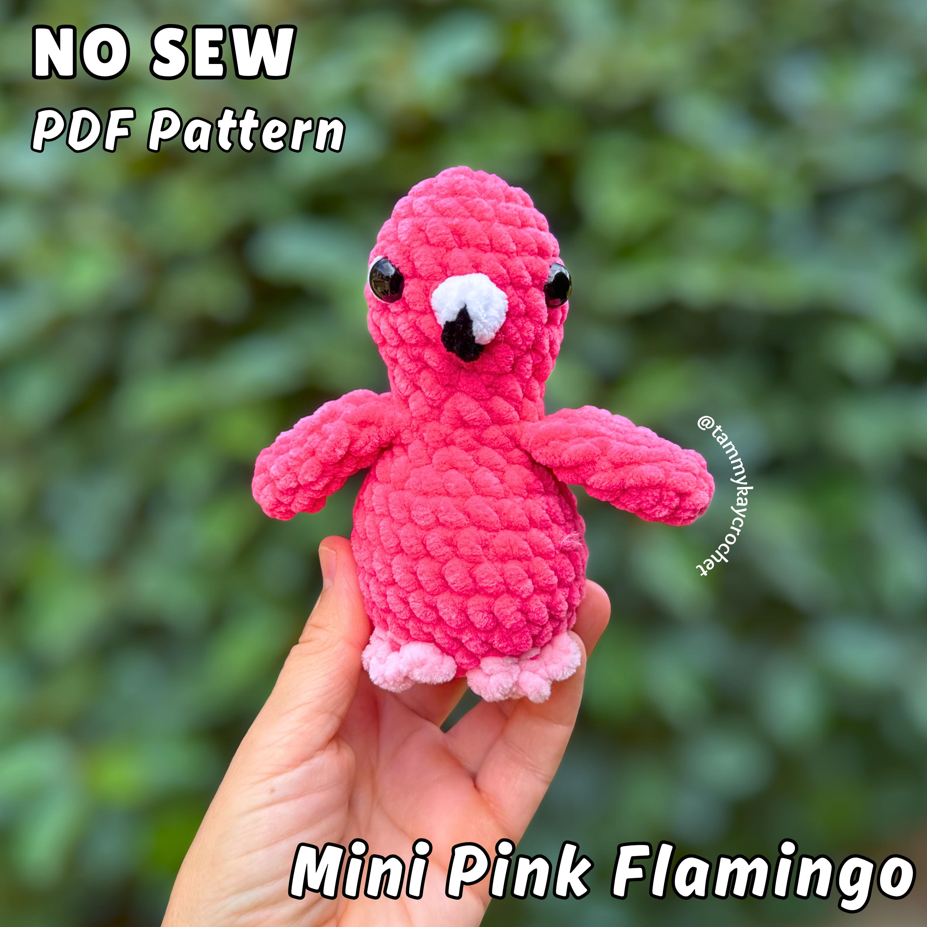 38 Flamingo Crochet Patterns to Add Tropical Charm to Your Handmade Collection 2 No-Sew Mini Pink Flamingo Crochet Pattern: Amigurumi Bird