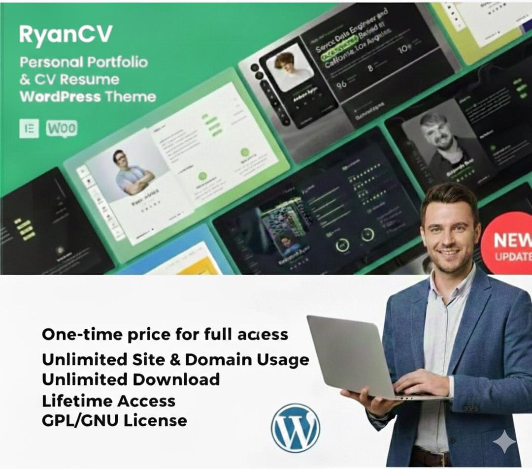 Ryancv – Personal Portfolio & CV Resume Wordpress Theme (GPL | Lifetime ...
