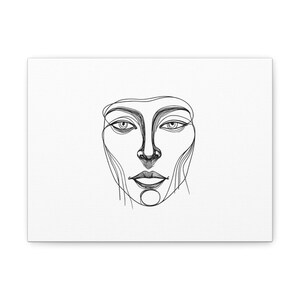 Silent Muse Canvas Art, Contemporary Home Decor, Wall Art for Living Room, Personalized Gift, Abstract Art Canvas