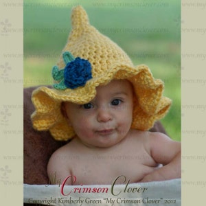 Crochet Pattern Baby Hat Pixie Hat | Etsy