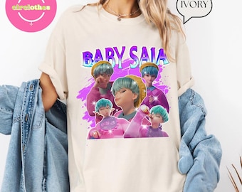 SAJA Boys Anime Graphic Tee: Comfort Colors Oversized Unisex Top