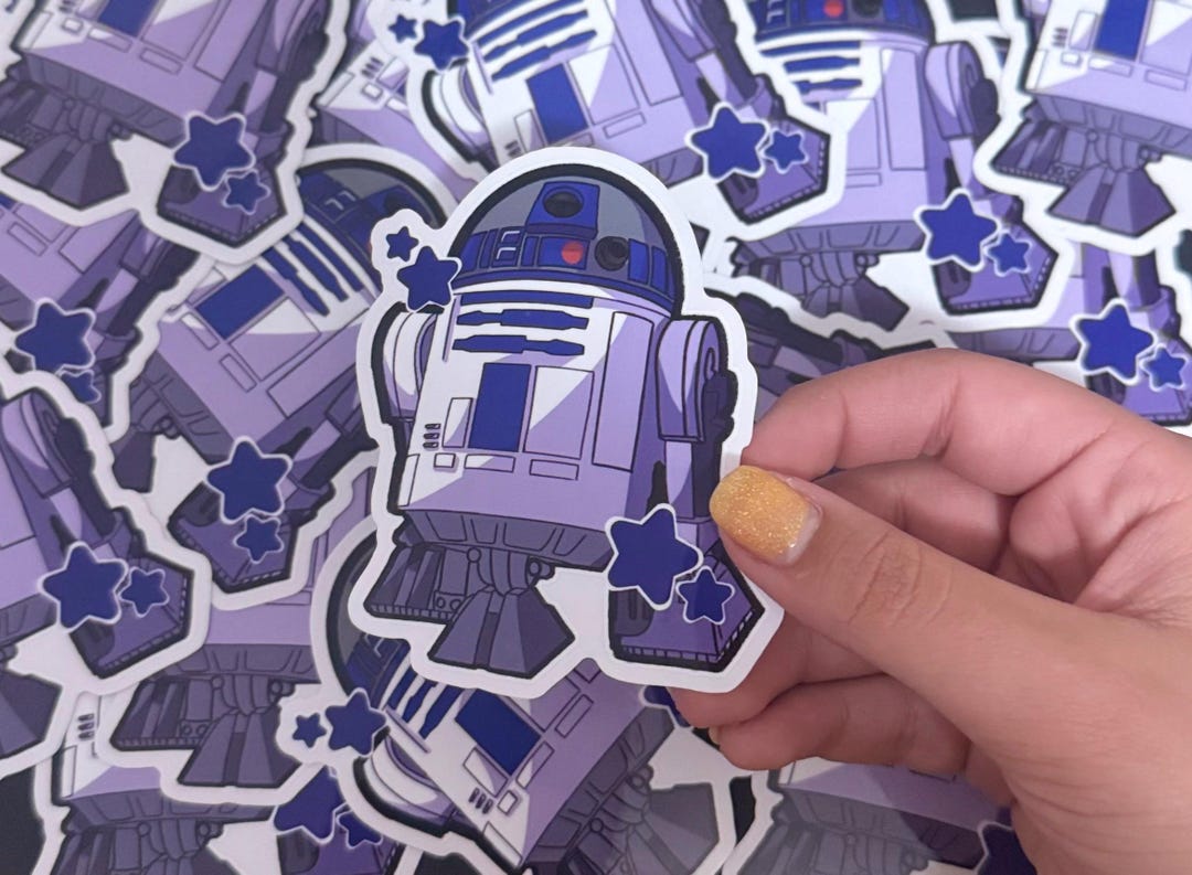 R2 Sticker 3.5” Star Wars R2-D2 Clear Vinyl Stickers - Etsy