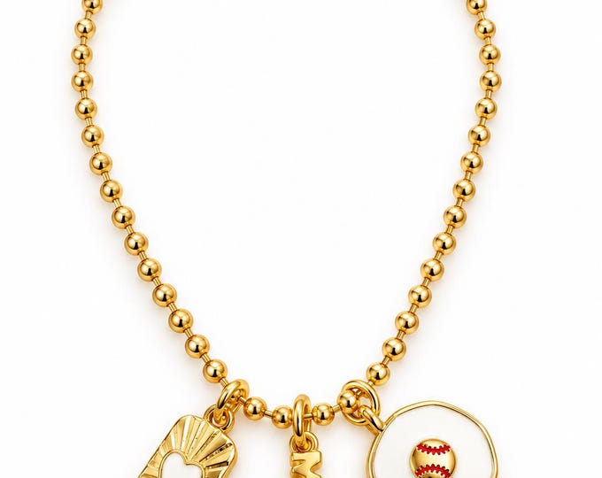 Charm Bracelet: Baseball Mom Sports Mom