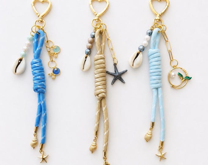 Purse Charms Bag Key Chain Nautical Theme Backpack Paracord Accessory