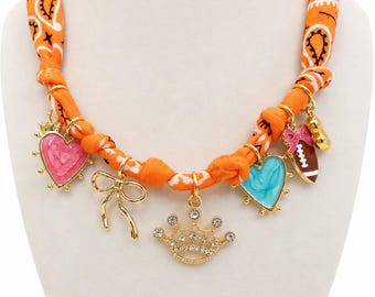 Charm Necklace Showgirl Inspired Bandana Jewelry Swifties