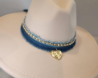 Hat band western boho cowgirl custom charm accessories