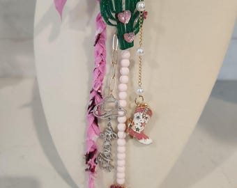 Purse Charm Cowgirl Pink Howdy