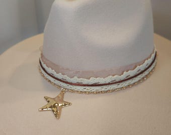 Hat band western boho cowgirl custom charm accessories