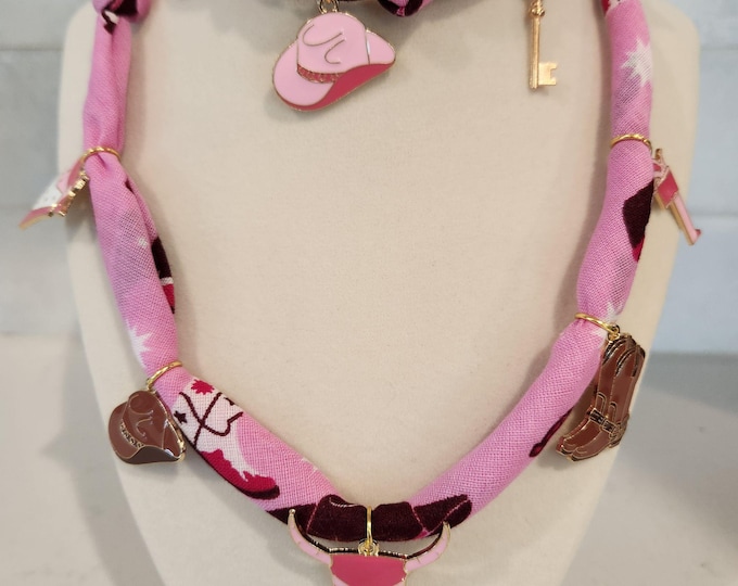 Bandana Necklace Cowgirl Cutie Necklace & Bracelet