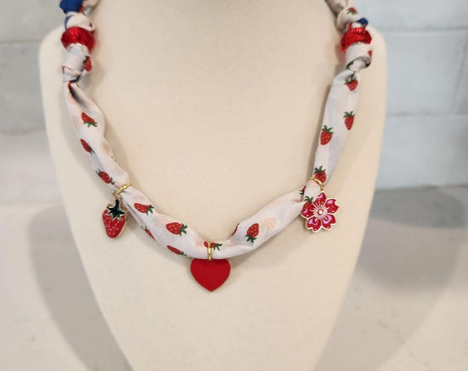 Bandana Necklace Strawberry Fields
