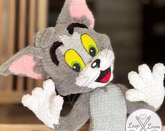 Crochet Cartoon Gray Cat Pattern | Beginner-Friendly Amigurumi Cat Doll PDF