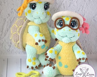 Pistachio Turtle Crochet Pattern PDF, Amigurumi Stuffed Toy, Animal Plush DIY (PDF Digital Download)