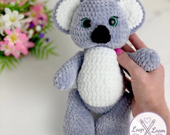 Crochet Koala Pattern PDF: Amigurumi Animal Plush Toy, Realistic Koala Bear, Digital Download