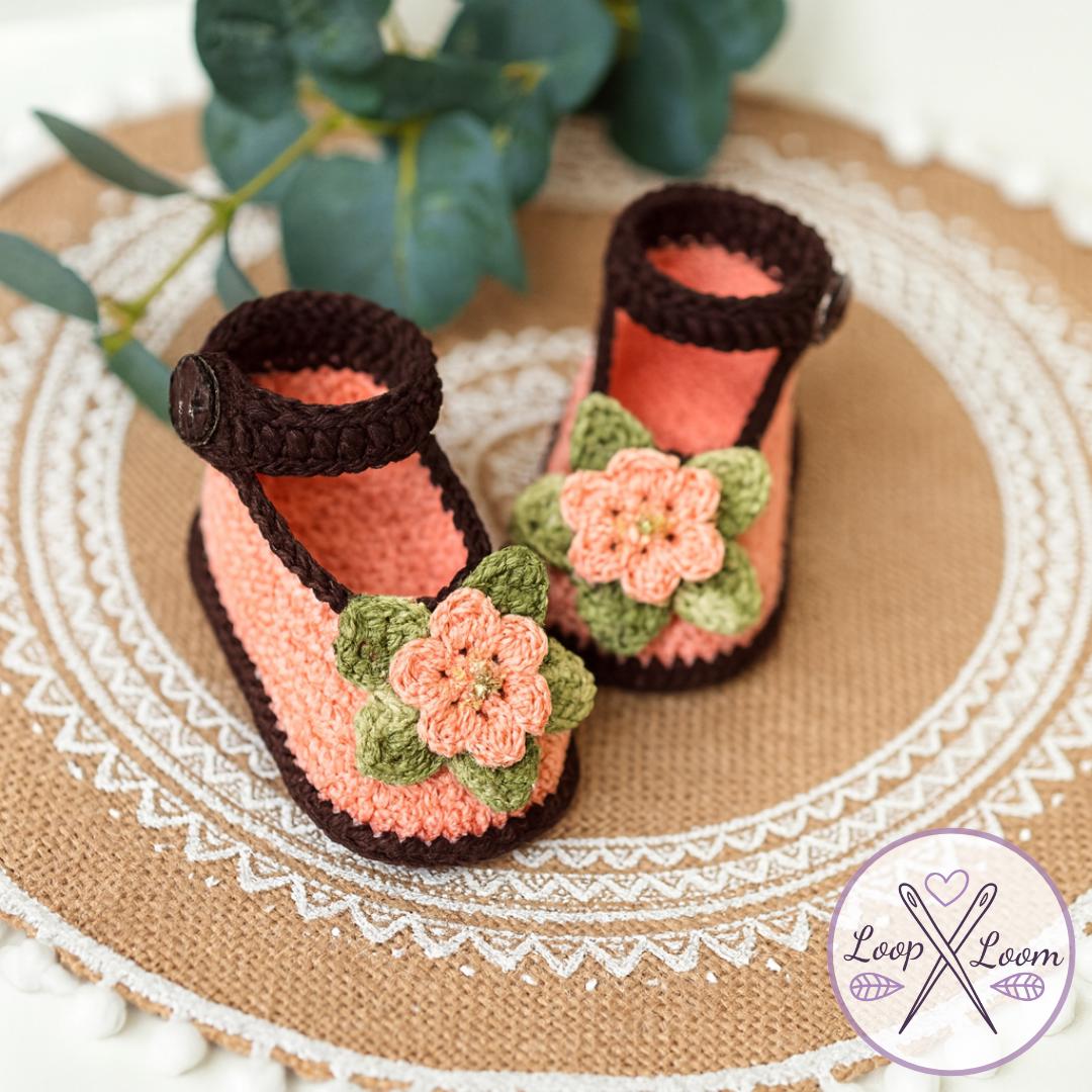 40 Baby Sandal Crochet Patterns for Sweet Summer Shoes, Gifts, and Keepsake Photos 25 Crochet Flower Baby Sandals Pattern Newborn Booties