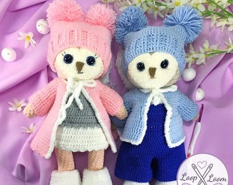 Owl Crochet Pattern PDF: Amigurumi Woodland Animal Plush, Wise Bird Toy, Digital Download