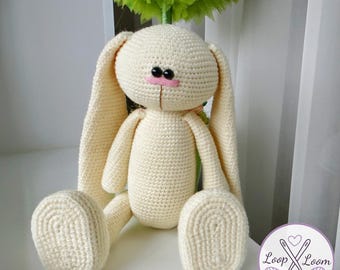 Crochet Bunny Pattern: Mila Tall Rabbit Amigurumi (PDF Download, 32cm/12.8in)