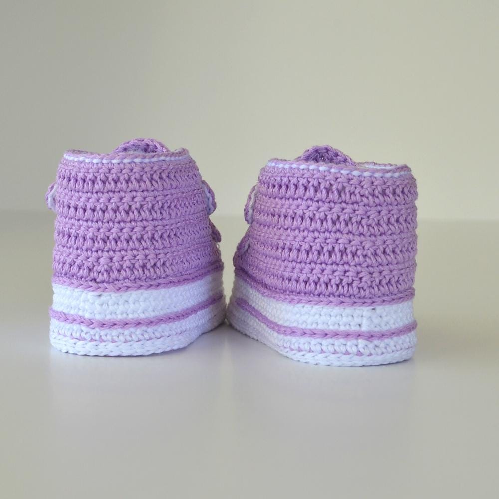 Crochet Pattern Baby Sneakers | High Top Booties With Straps (PDF) - Etsy
