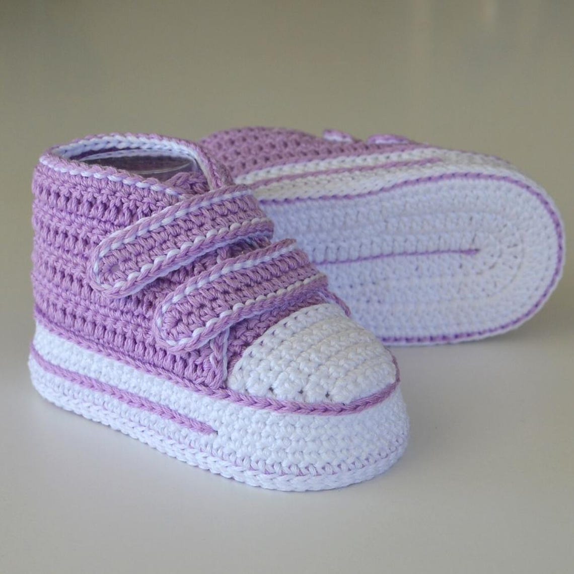 Crochet Pattern Baby Sneakers | High Top Booties With Straps (PDF) - Etsy