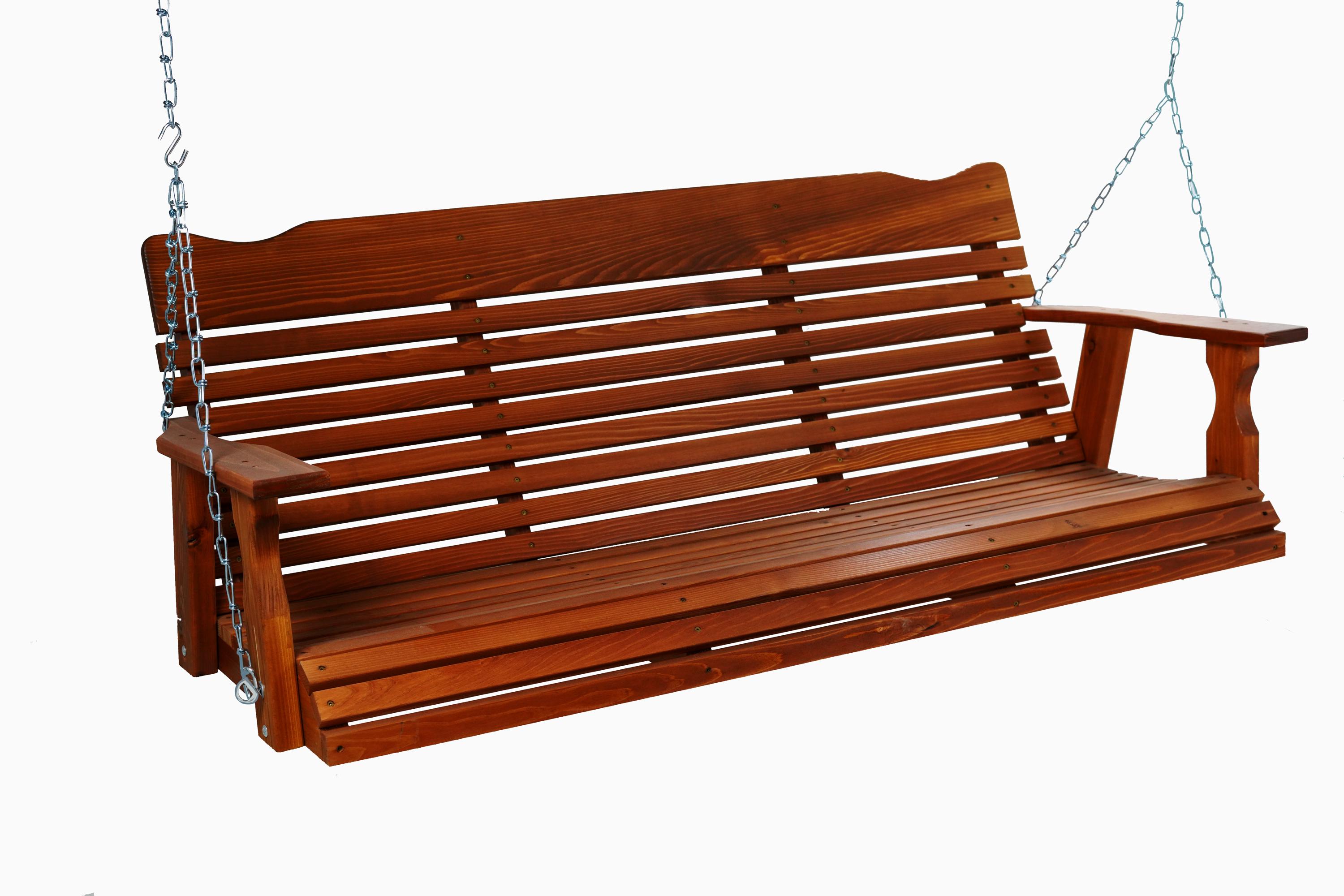 Amish Crafted Cedar Porch Swing – 5 Ft, American Made - Etsy