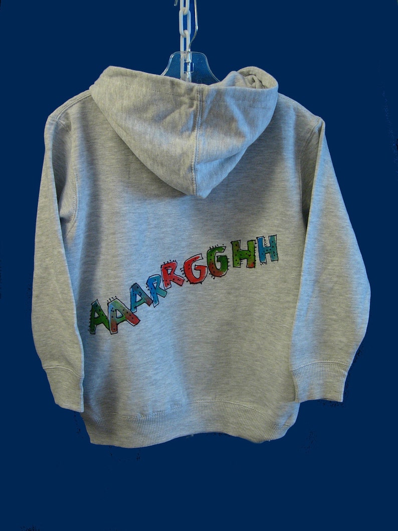 Pirate Crab Hoodie or Sweatshirt Hand Painted for Boys