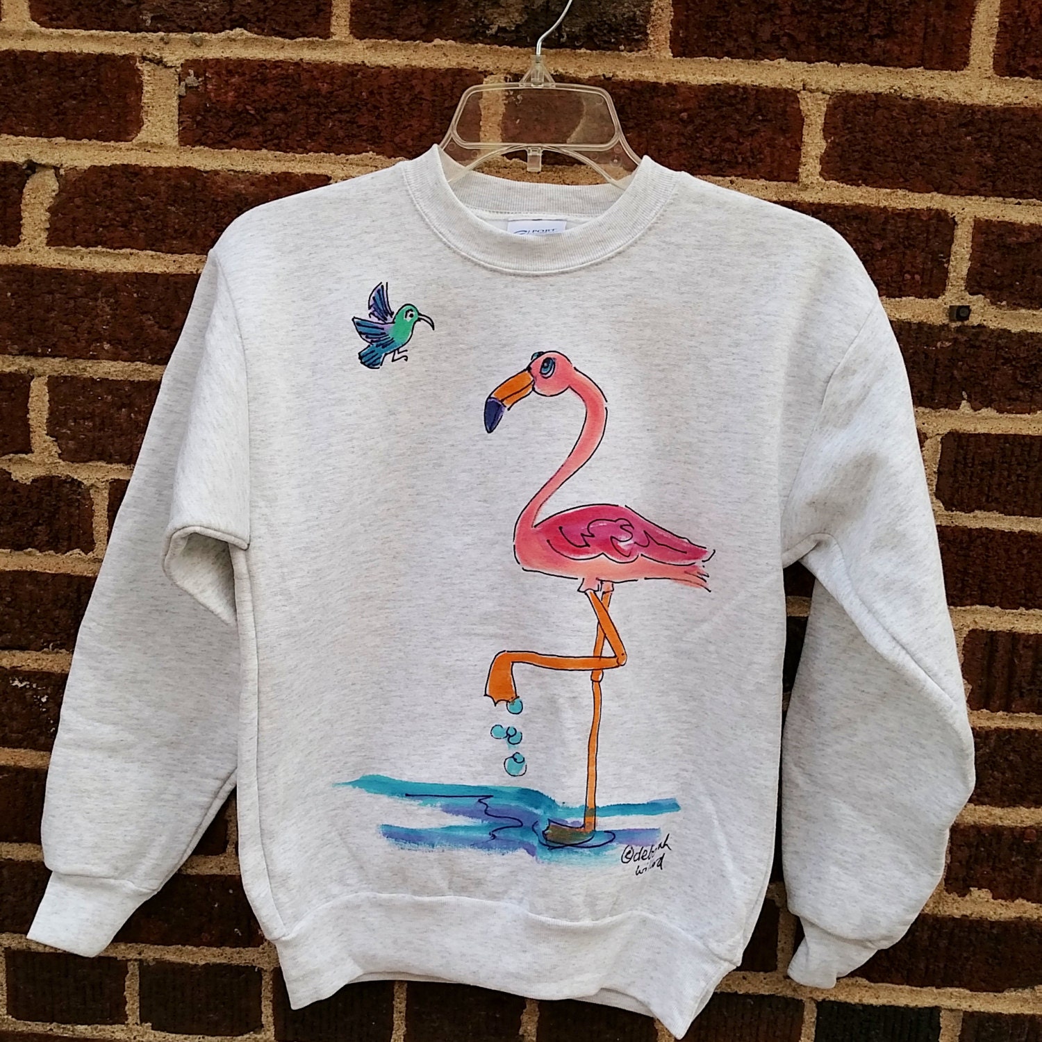 Flamingo Sweatshirt - Etsy